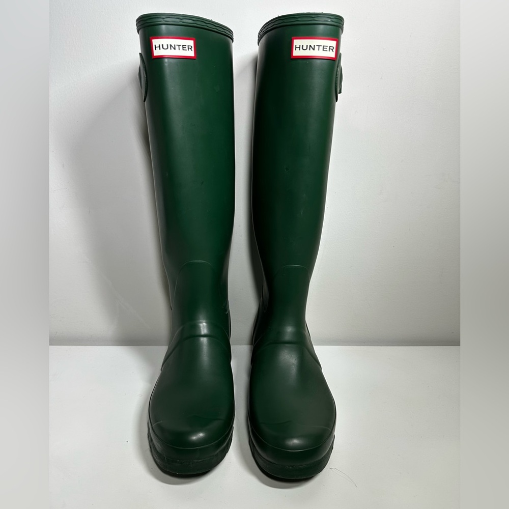 Hunter Dark Green Waterproof Boots